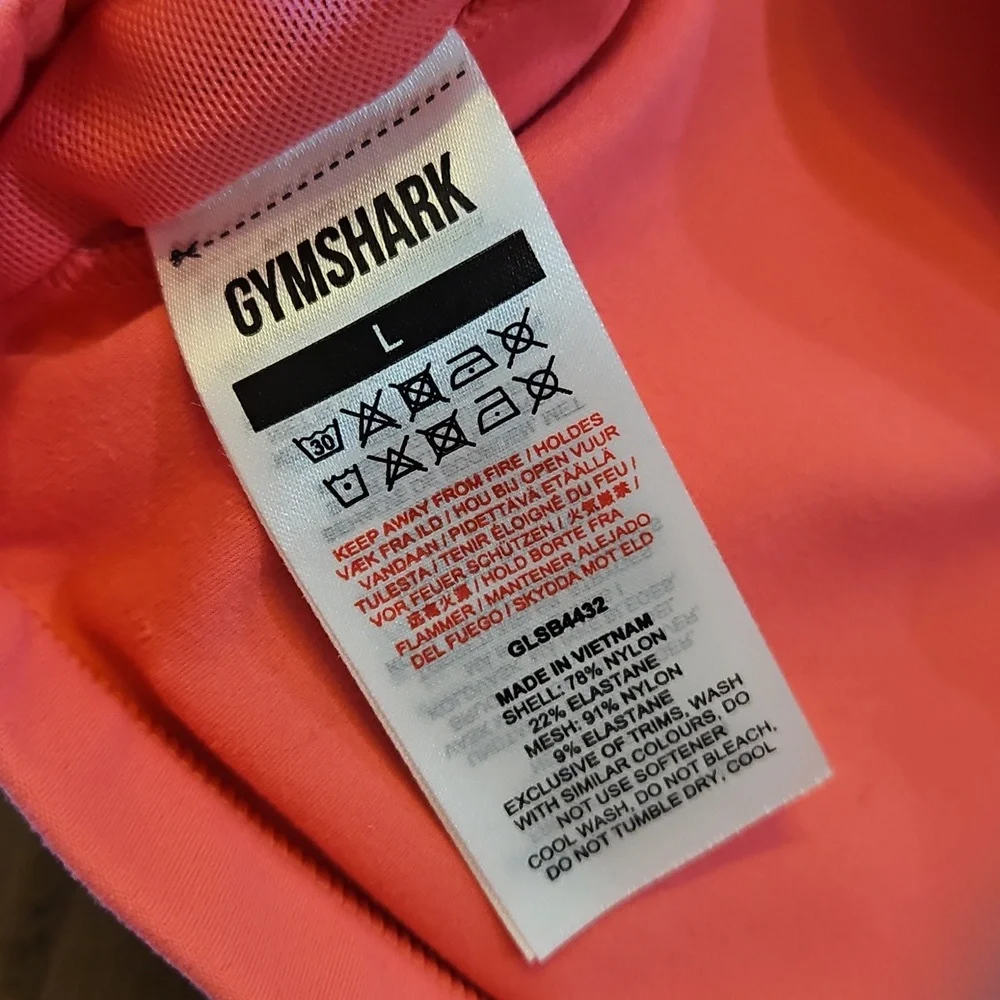 Gymshark Pink Scoop Neck Training Sports Bra - Picture 6 of 6